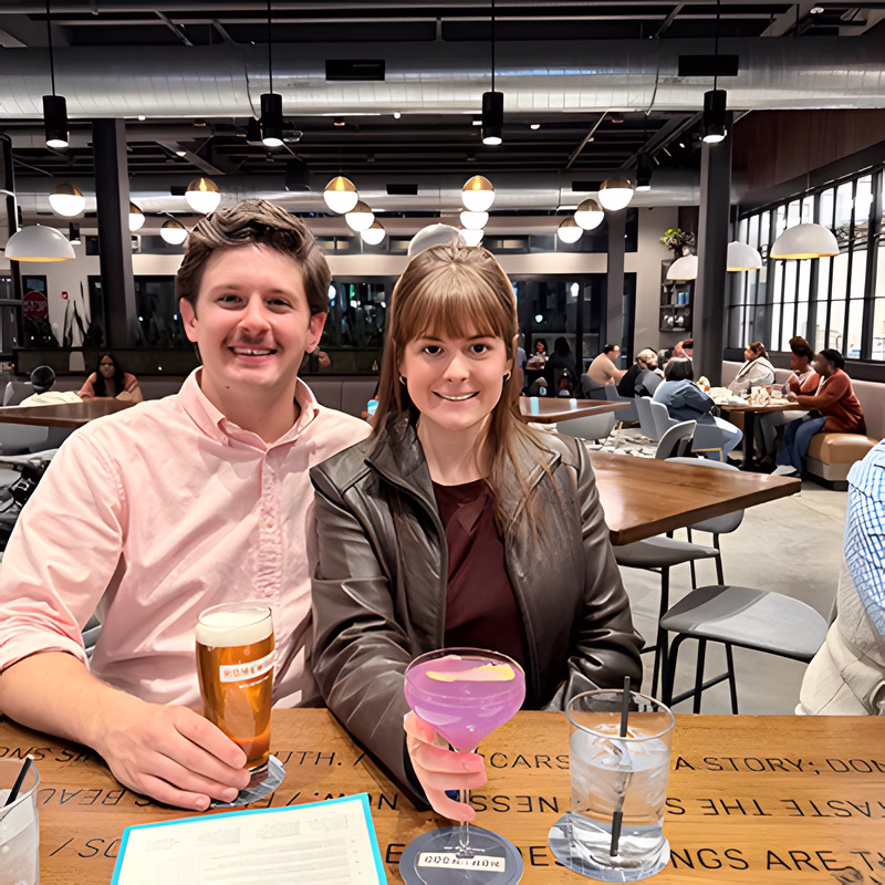 Flight of craft beers at a Chicago Southland brewery