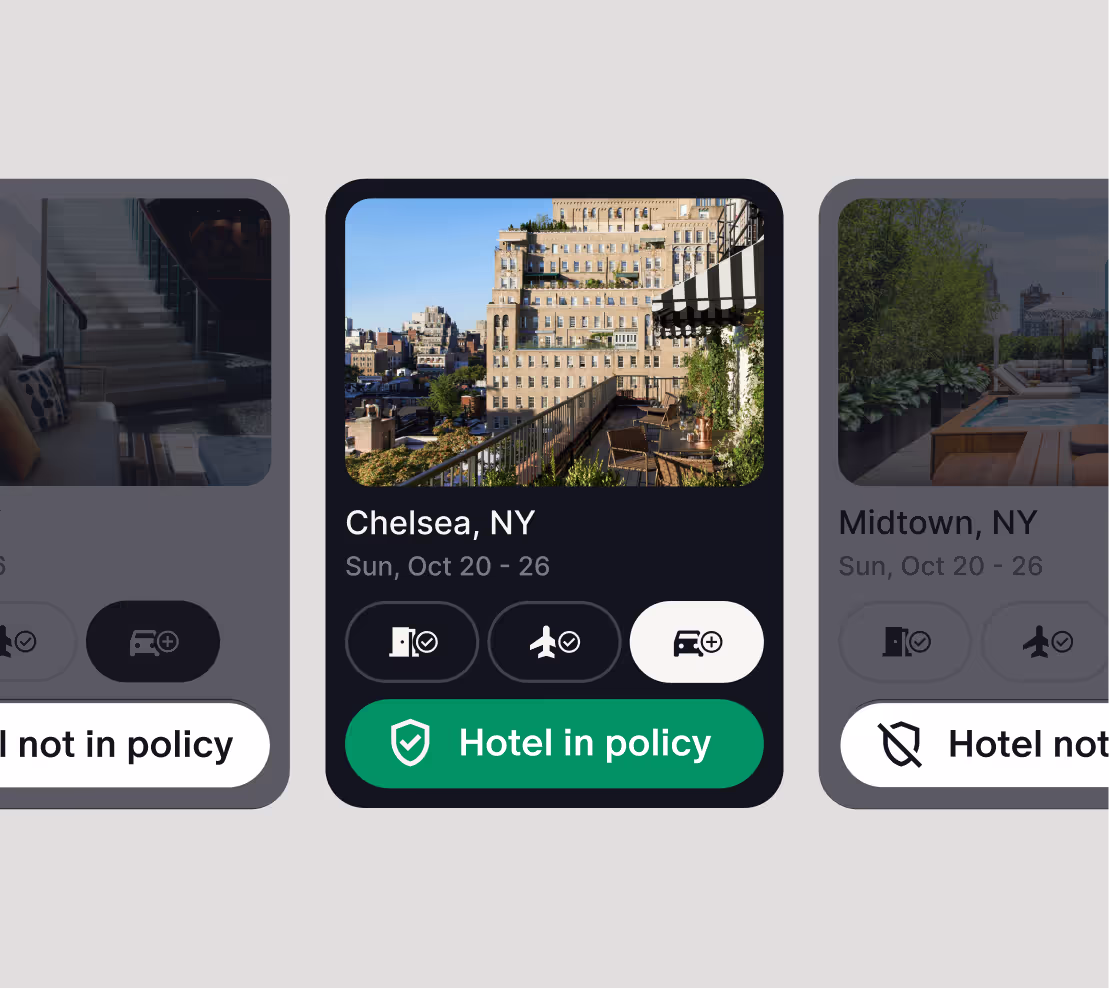 Policy approved and disapproved hotel listings